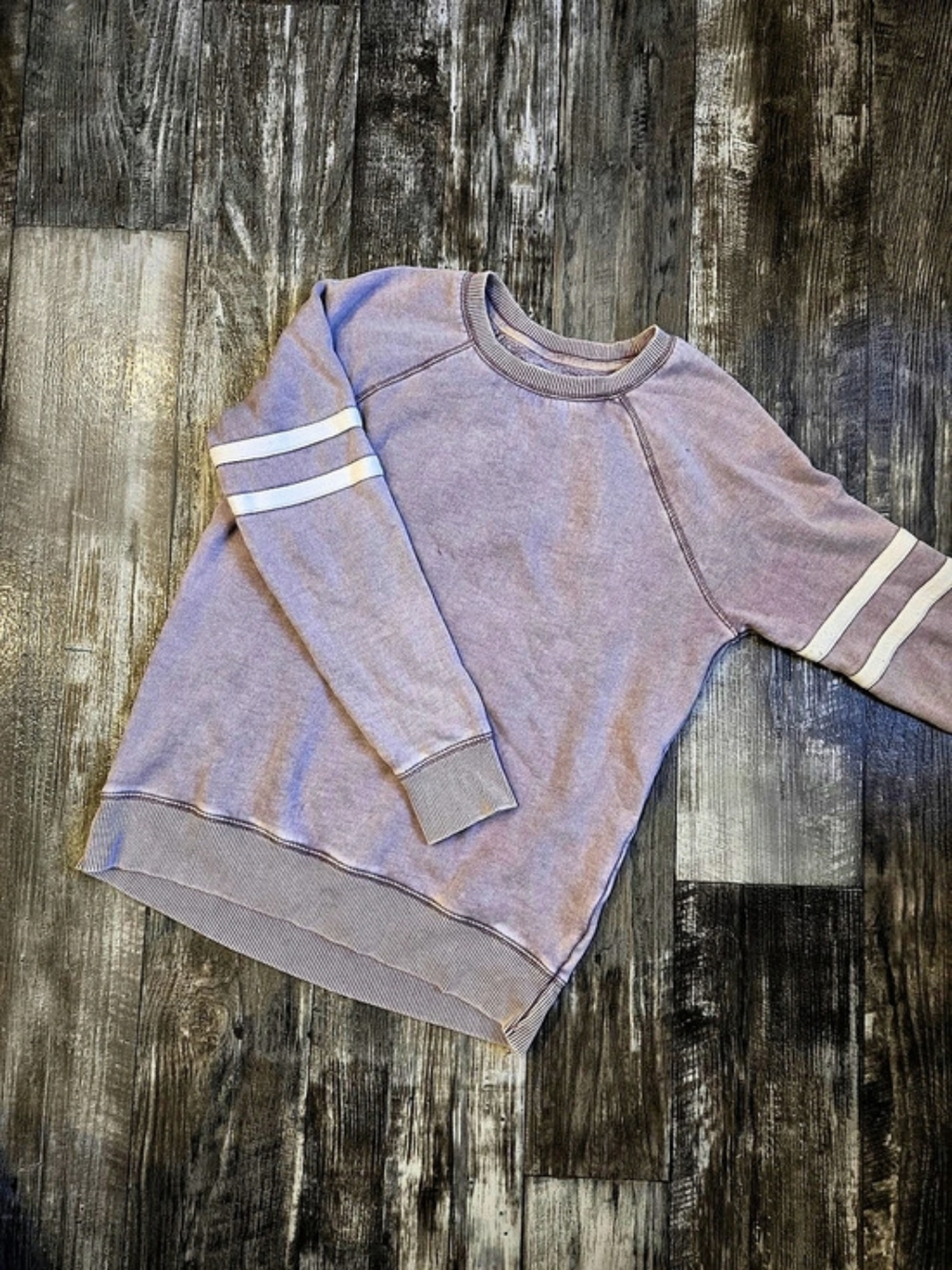 American Eagle Jegging Fit Sweatshirt Purple & White Size XS